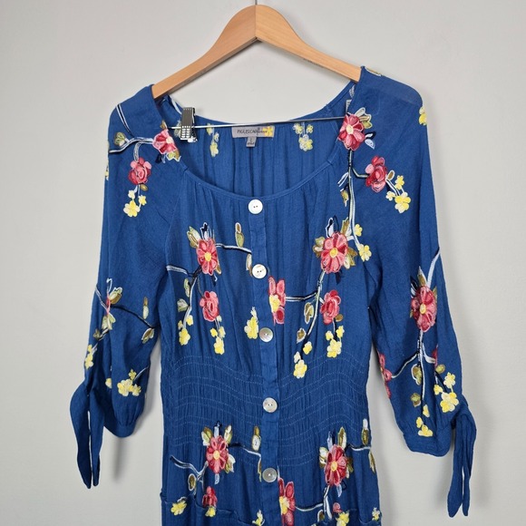 Floral Blue Maxi Dress - Picture 7 of 12